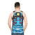 Chill Out Cosmic Unisex Meditation Tank Top - men back