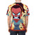 Vibrant graphic t-shirt featuring an angry cartoon character design from the Netflix series Big Mouth - men back