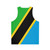 Tanzania Flag Unisex Tank Top - Back