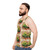 Unisex Christmas Tank Top with Poinsettia Flower Design - men side