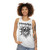 Unisex tank top with graphic design for music fans - women