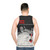 Unisex tank top with "Red School House" design - men back