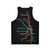 Chicago Trains Map Unisex Tank Top - Back