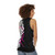 Cyberpunk futuristic unisex tank top - women back