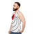 Bullseye target unisex fitness tank top - men side