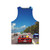Retro gaming pixel art unisex tank top - Back
