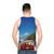 Retro gaming pixel art unisex tank top - men back