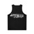 Chevy Silverado square body pickup unisex black tank top - Back