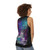 Cheshire cat wonderland tea galaxy print unisex tank top - women back