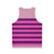 Cheshire Cat Striped Unisex Tank Top - Back