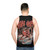 Retro kaiju monster anime tank top - men back