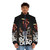 The Evil Dead Puffer Jacket featuring Ash Williams and Deadites - men front