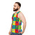 Unisex space-themed galaxy design tank top - men side