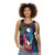 Vibrant abstract horse running unisex tank top - women