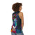 Vibrant abstract horse running unisex tank top - women back