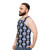 Holographic alien unisex tank top - men side