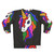 Retro unicorn sweatshirt with rainbow design - Back