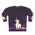 Unicorn in a lilac forest fantasy sweatshirt - Back
