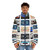 Music Puffer Jacket featuring retro, geeky, and pop culture inspired design - men front