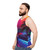 Synthwave Midnight Outrun Unisex Tank Top - men side