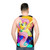 Synthwave Fluttershy Unisex Tank Top - men back