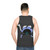 Ostrich Legendary Animals Unisex Tank Top with Colorful Animal Art Design - men back