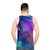 Colorful abstract art unisex tank top - men back