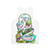Dinosaur raptor unisex tank top with nature forest jungle design - Back
