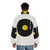 Cosmic Music Puffer Jacket with Florent Bodart's minimalist space and music design - men back