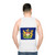 Hong Kong Autonomy Movement Flag on Unisex Tank Top - men back