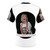 Olivia Newton-John inspired retro graphic t-shirt featuring a stylized image of the singer - Back