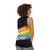 Unisex tank top with slogan "Homos Against Scomo" for LGBTQ activism - women back