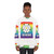 Colorful rainbow graphic sweatshirt - women