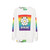 Colorful rainbow graphic sweatshirt - hanging