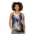 Unisex tank top with elegant swan lake and ballet dancer design - women