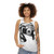 Unisex hobby tank top with audio and photography icons - women