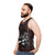 Oni Japanese Demon Unisex Tank Top with Skull Sakura Design - men side