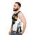 Existential surreal galaxy cosmic unisex tank top - men side