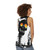 Existential surreal galaxy cosmic unisex tank top - women back