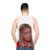Unisex tank top with 'Sure Jan' sassy pop culture meme - men back
