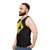 Unisex tank top with 'Caution High Ground' stick figure design - men side