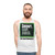 Unisex tank top promoting drug policy reform and harm reduction - men