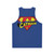 Superhero Cat Unisex Cotton Tank Top - Back