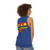 Superhero Cat Unisex Cotton Tank Top - women back