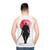 One Armed Wolf Unisex Tank Top with Samurai and Japanese Inspired Design - men back