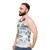 Unisex winter tank top with holiday and seasonal design - men side
