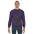 Superpup purple LGBTQ sweatshirt with superhero design - men