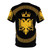 T-shirt featuring a stylish design of the Albanian flag and eagle symbol - Back