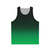 Ombre green minimalist unisex tank top