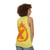 Superhero Letter X Fire Insignia Unisex Tank Top - women back